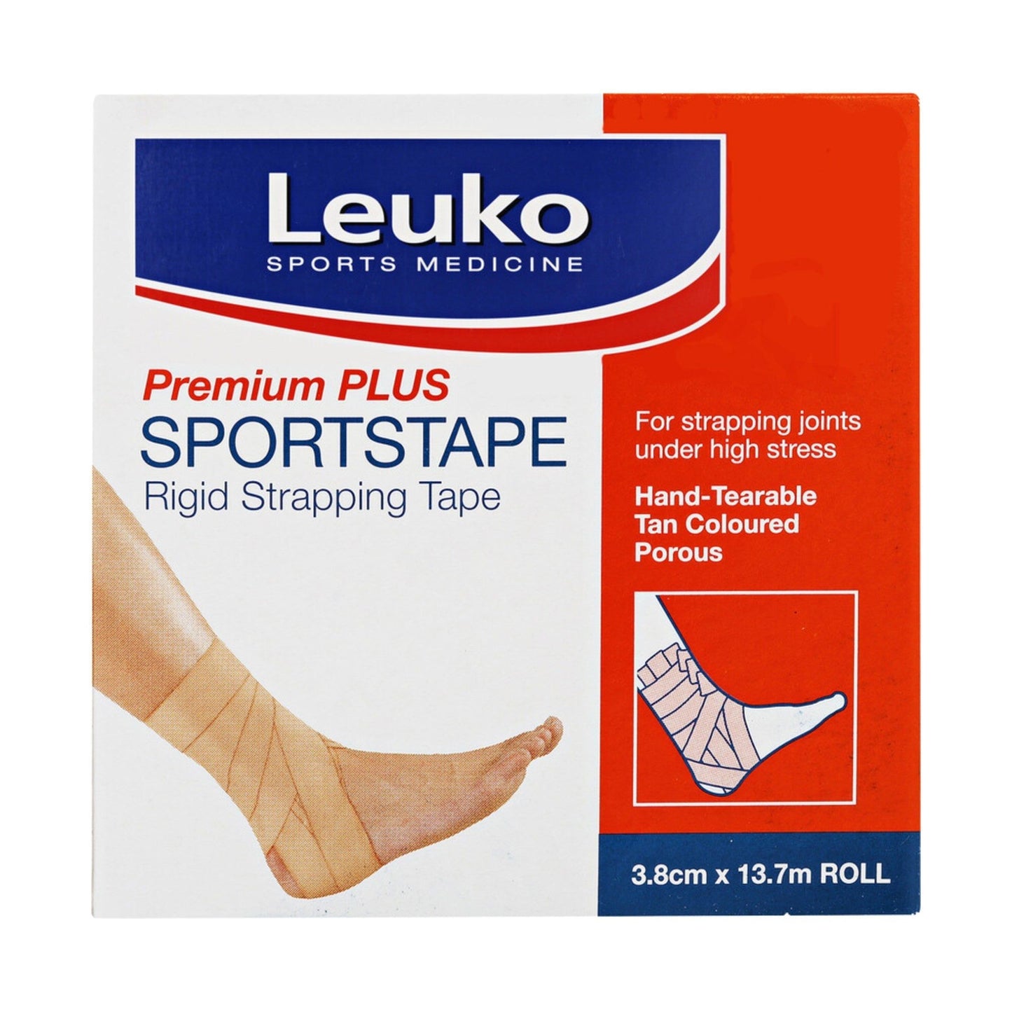 Leuko Premium Plus Sportstape (Flesh Coloured) 3.8cm x 13.7m