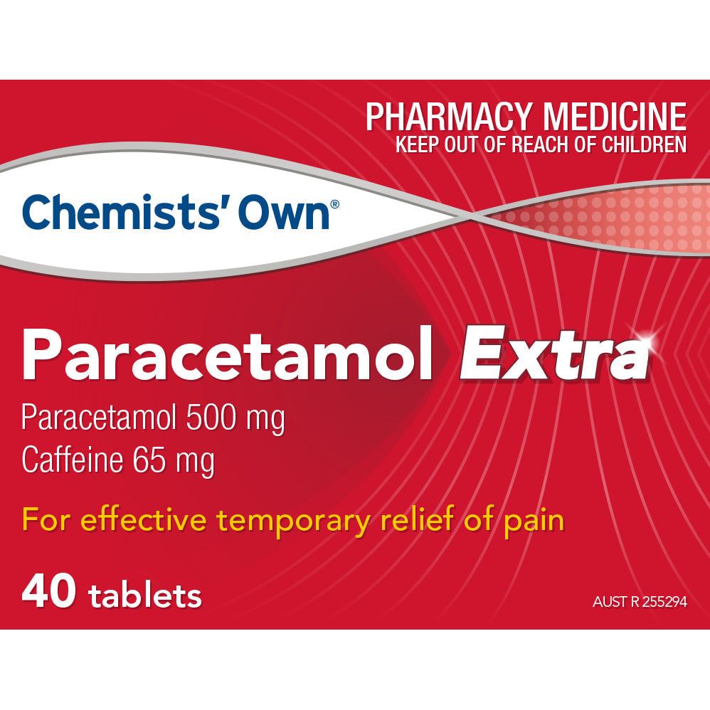 Chemists' Own Paracetamol Extra 40 Tabs (Generic of PANADOL EXTRA)