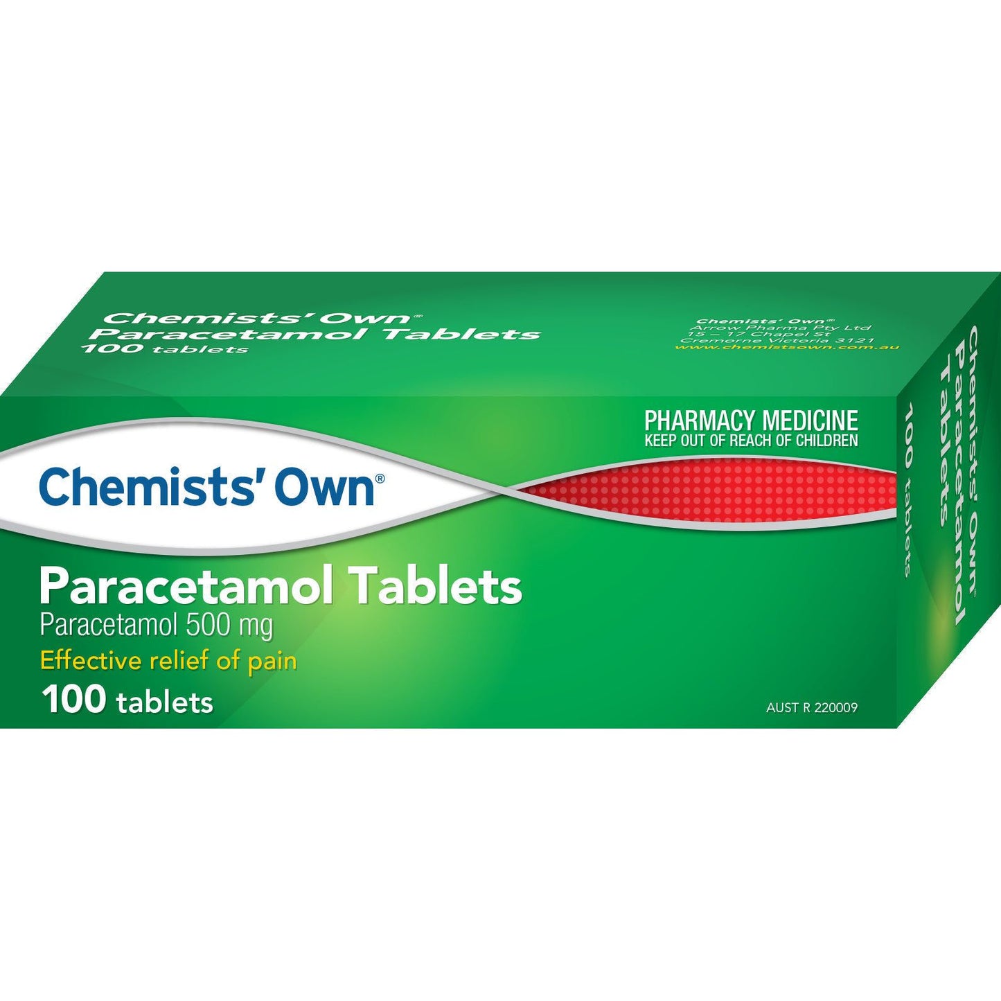 Chemists' Own Paracetamol 100 Tabs (Generic of PANADOL)