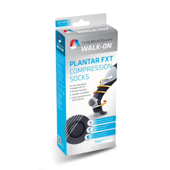 Thermoskin Plantar FXT Compression Socks Calf Small Black