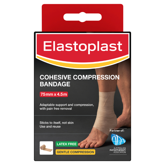 Elastoplast Cohesive Compression Bandage 75mm x 4.5m 1 Roll
