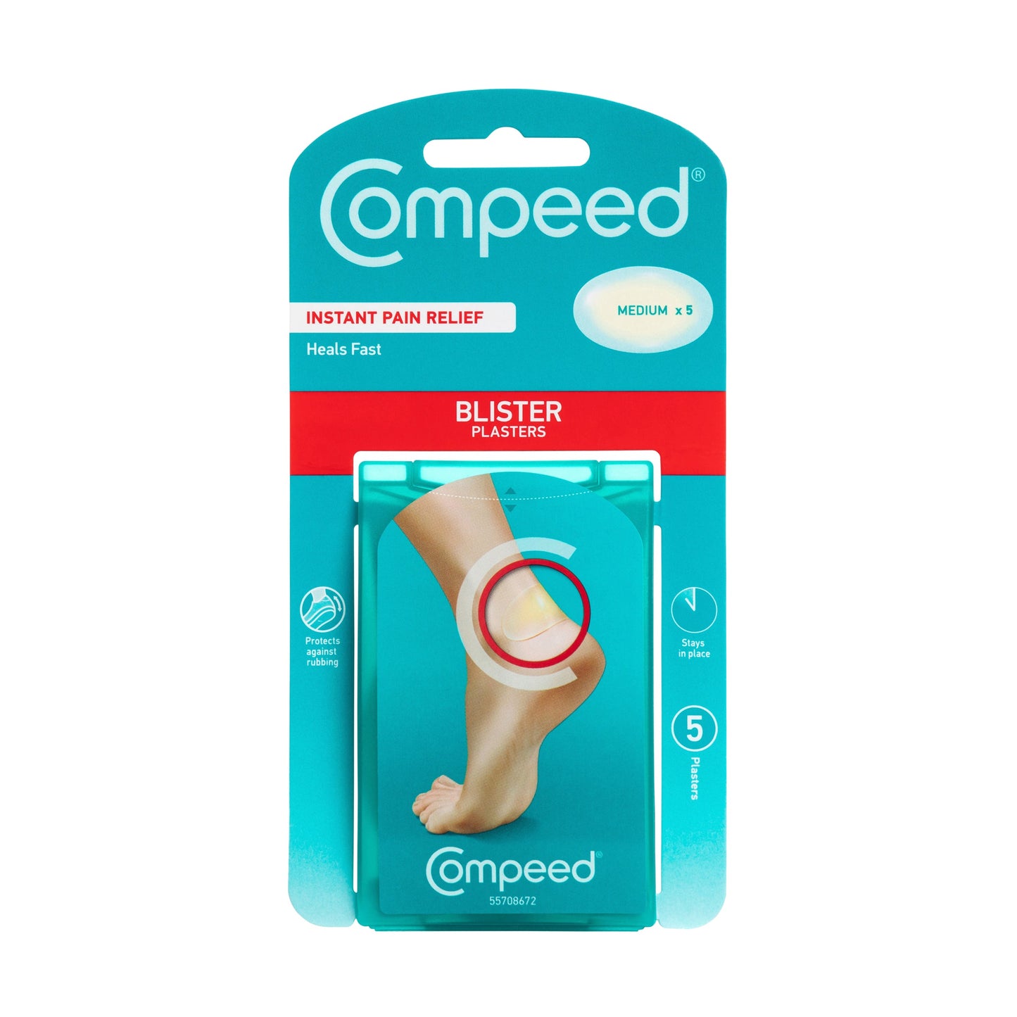 Comped Plaster Compeed Blister Plasters Medium 5 Pack - STELLAR PHARMACY