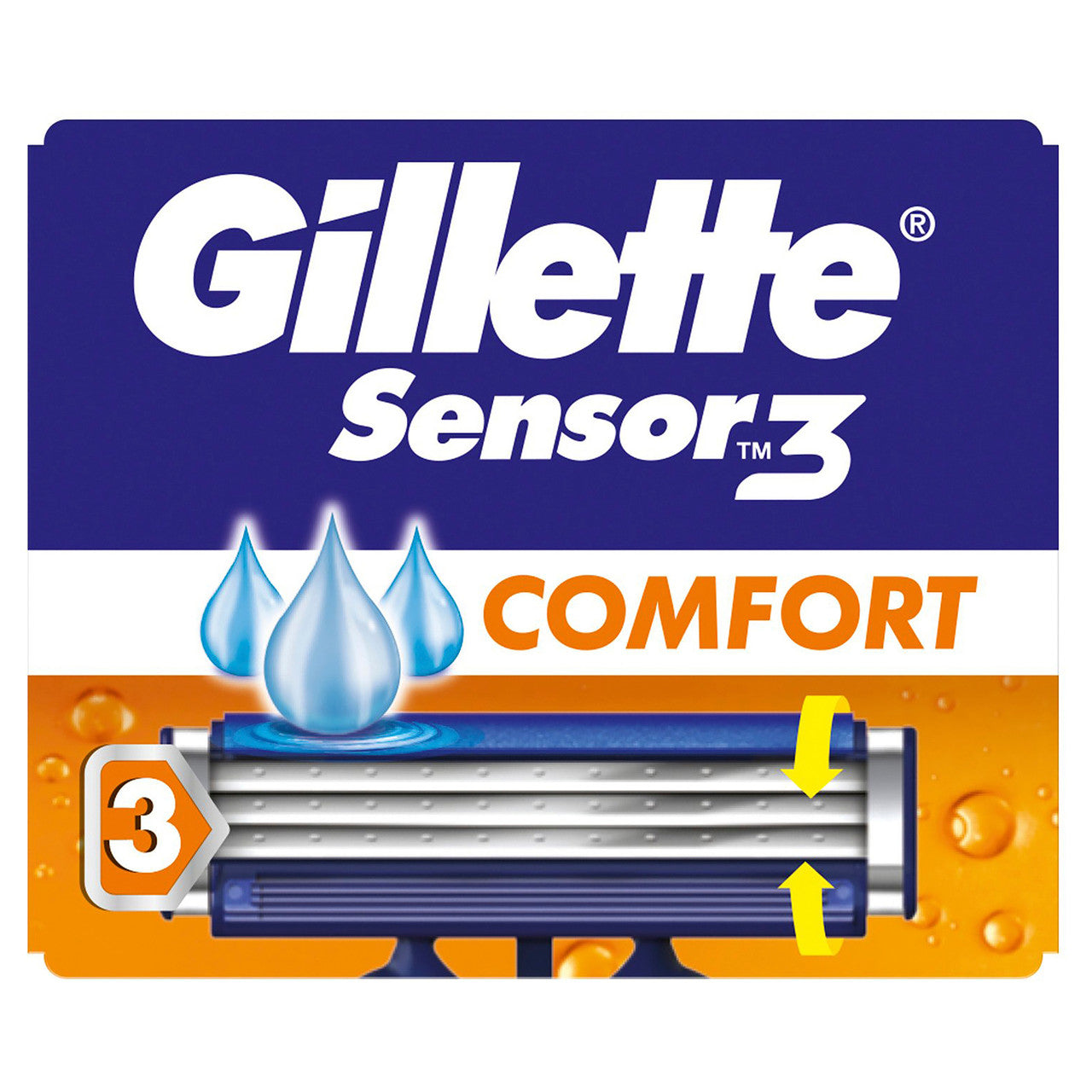 Gillette Sensor3 Comfort 8pk Disposable Razors, Shave Care