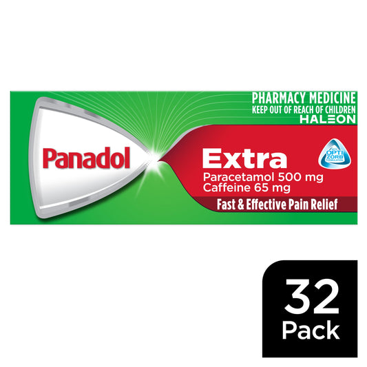 Panadol Extra Opti Capsules S2 32s - Fast & Effective Relief for Migraine, Period, Tension Headaches & More
