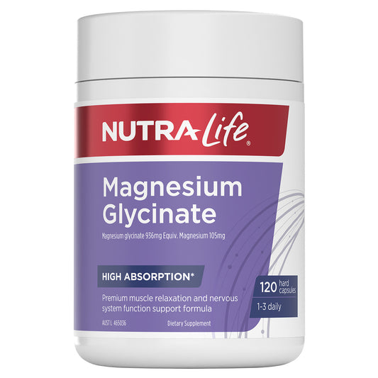 Nutra-Life Magnesium Glycinate 120 Capsules