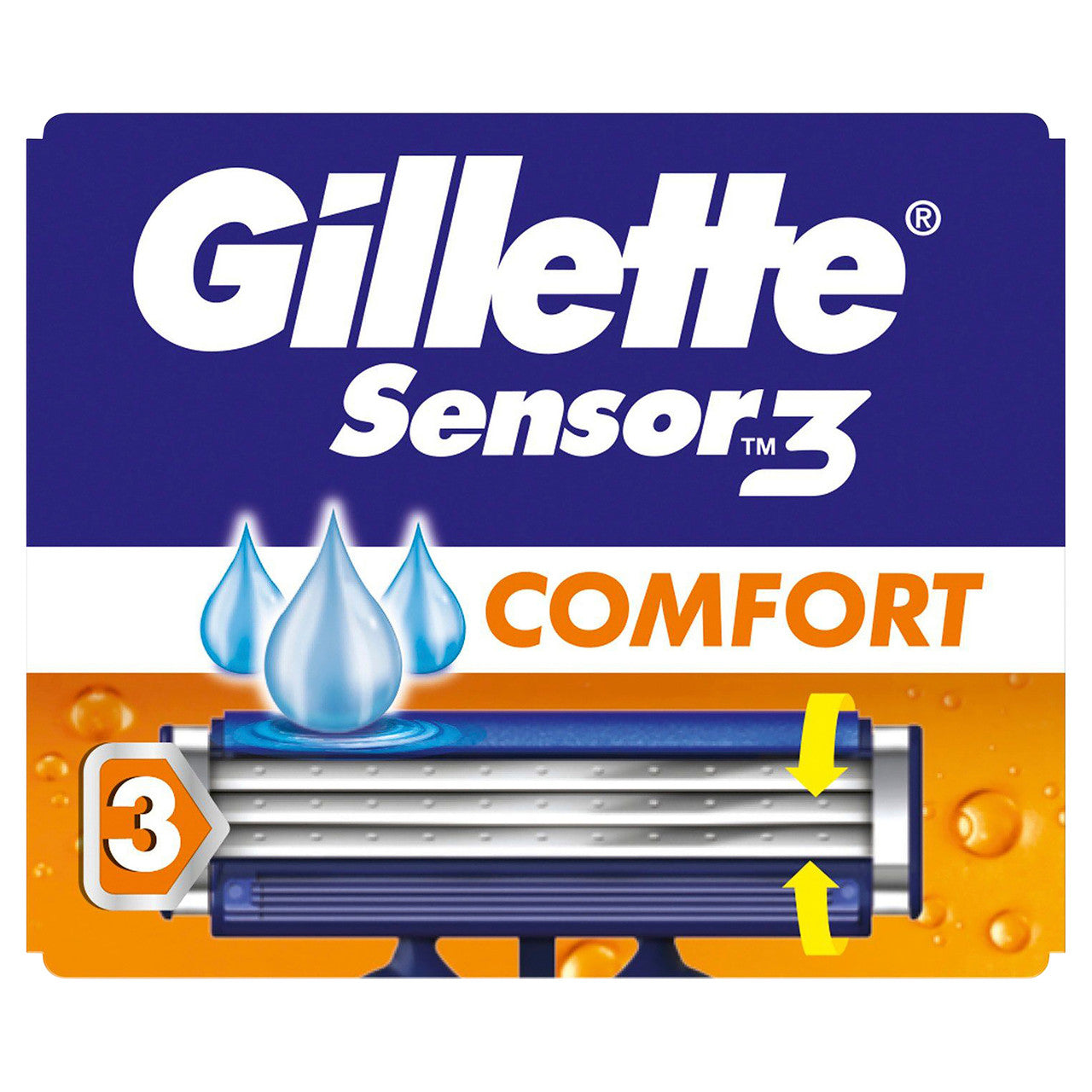 Gillette Sensor3 Comfort 8pk Disposable Razors, Shave Care