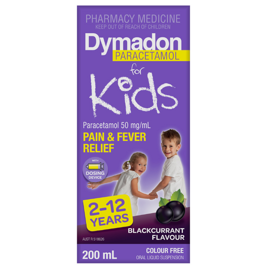 DYMADON 2-12 YRS BLACKCURRANT 200ML