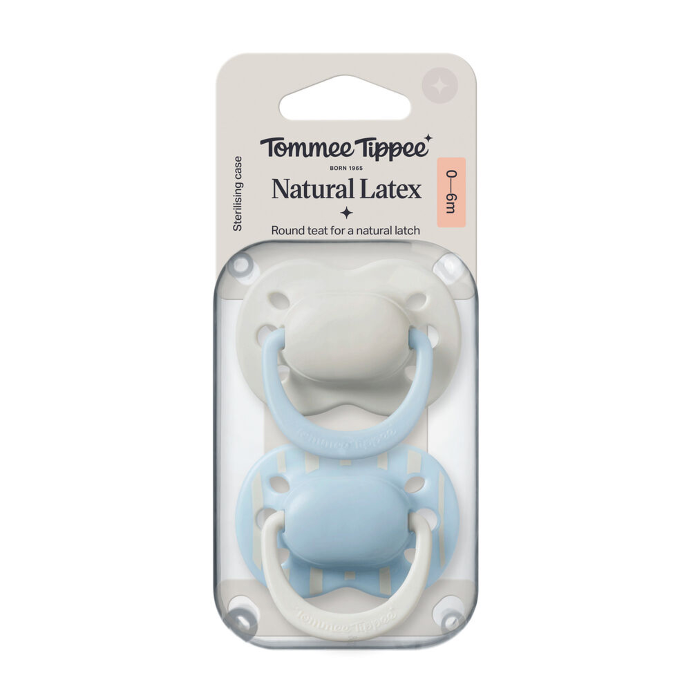 Tommee Tippee Natural Latex Soother 0-6 Months X 2