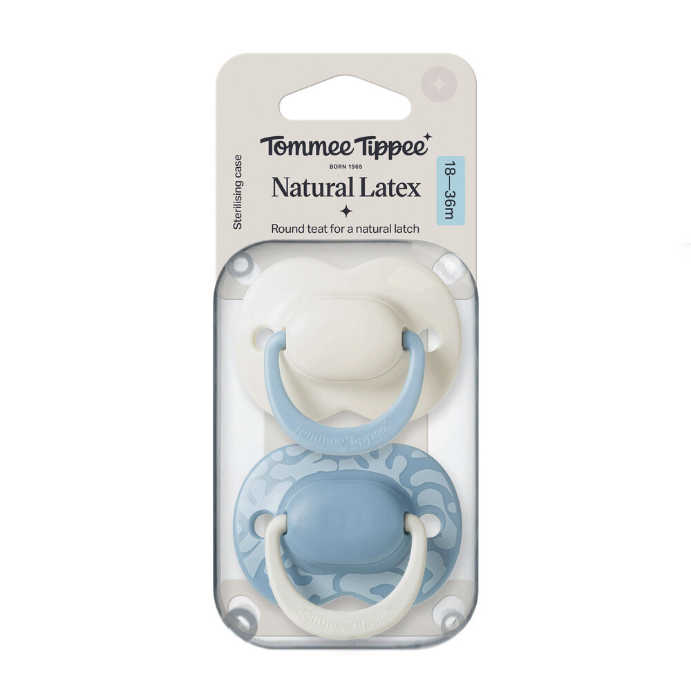 Tommee Tippee Natural Latex Ultimate Fit Soother 18-36m Multi 2 Pack