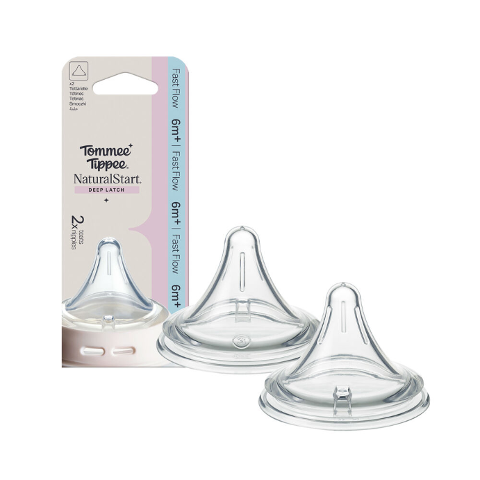 Tommee Tippee Deep Latch Fast Flow Teats X 2