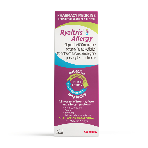 Ryaltris Allergy Nasal Spray 120 Metered Sprays (Olopatadine/Mometasone)