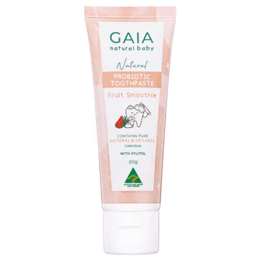 GAIA Natural Baby Probiotic Toothpaste Fruit Smoothie 50g