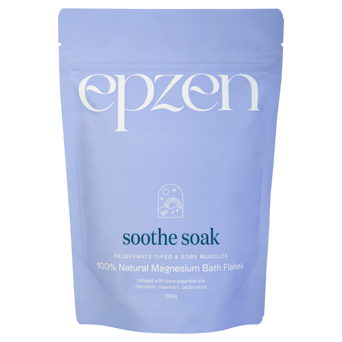 EpZen Soothe Soak 100% Natural Magnesium Bath Flakes 500g