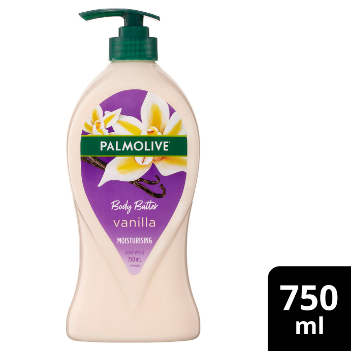 Palmolive Body Butter Vanilla Moisturising Body Wash 750mL