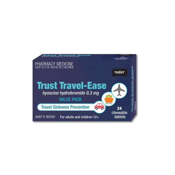 Trust Travel-Ease 24 Chewable Tablets