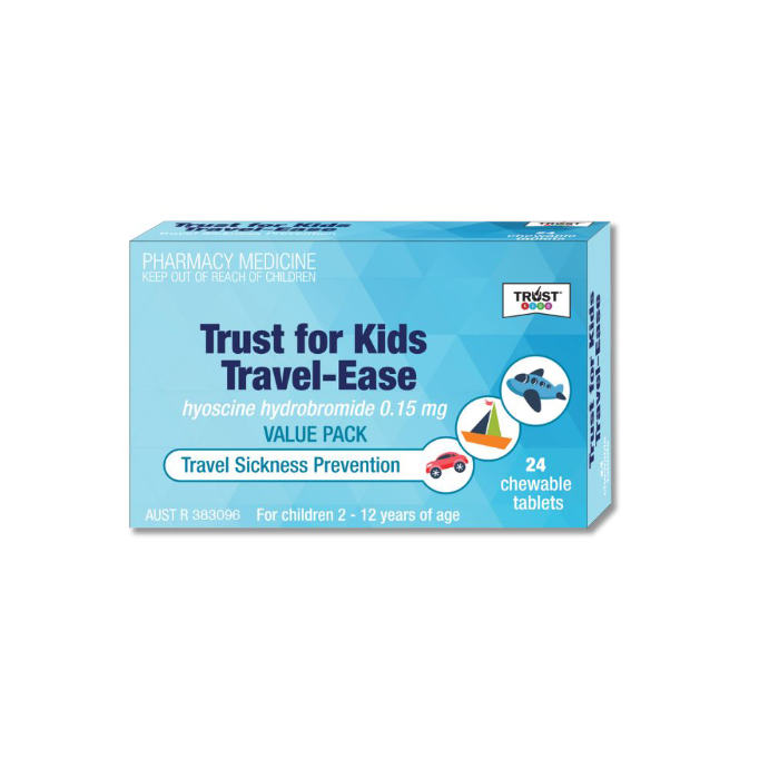 Trust For Kids Travel Ease 24 Tablets