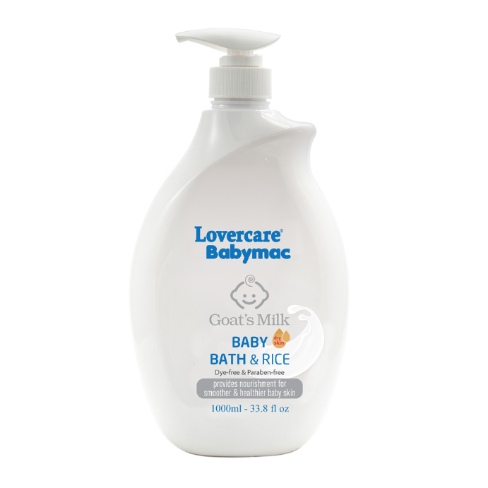 LOVERCARE Babymac Goat's Milk Baby Bath and Rice 1 L