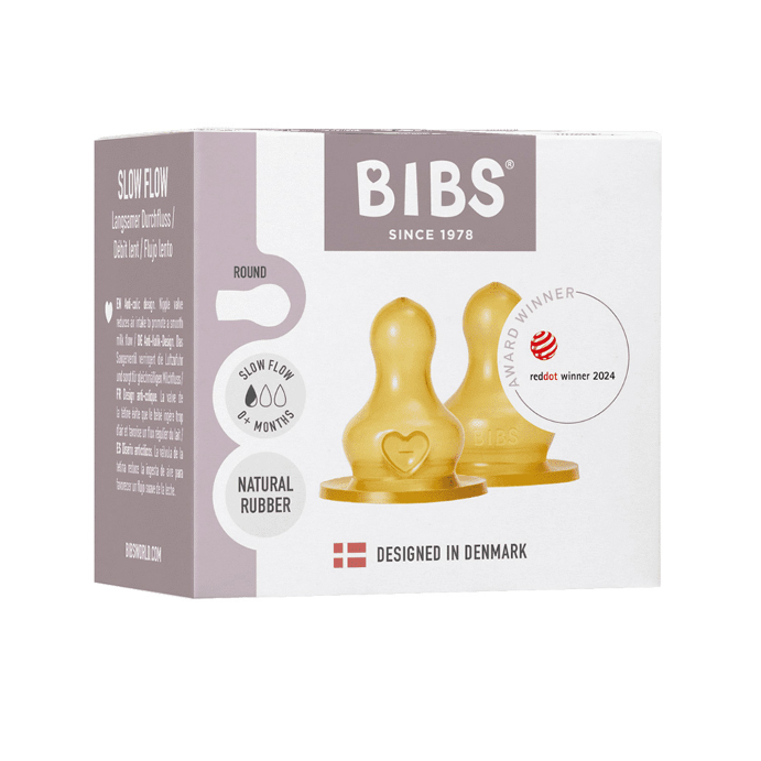 Bibs Bottle Nipple Slow Flow 2 Pack