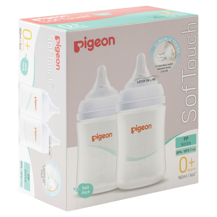 Softouch BPP Nursing Bottle PP Twin Pack 160mL