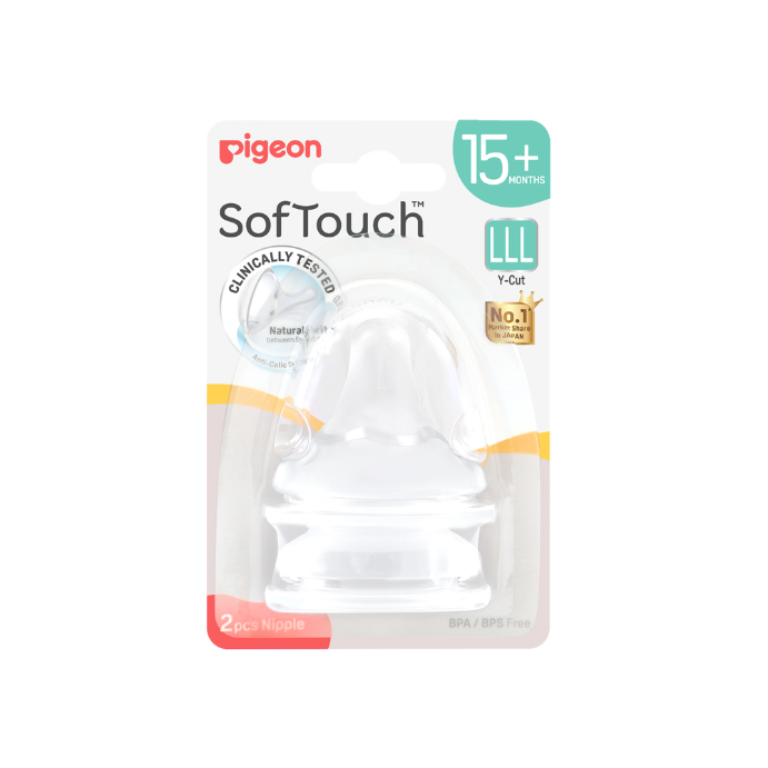 Pigeon SofTouch Nipple LLL 15+ Months 2 Pieces