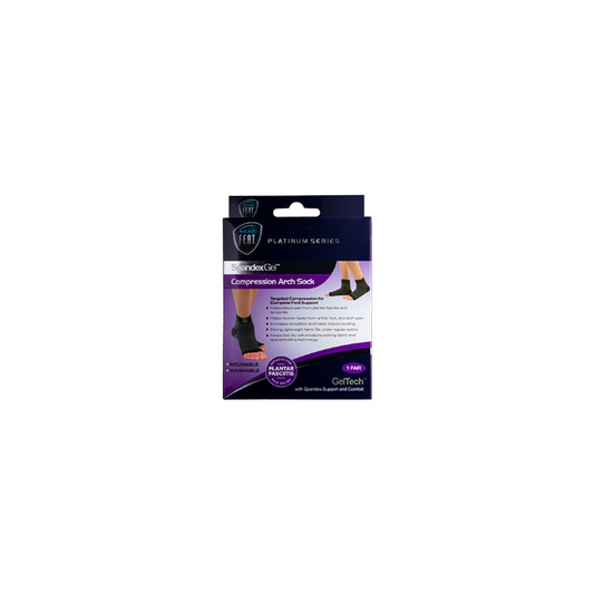 Neat Feat Spandex Gel Compression Arch Sock Large 1 Pair