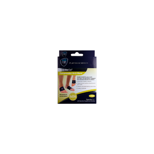 Neat Feat Spandex Gel Compression Arch Band Medium 1 Pair
