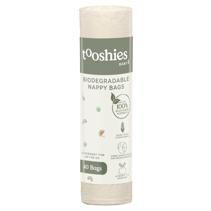 tooshies Eco Biodegradable Nappy Bags 40 Pack