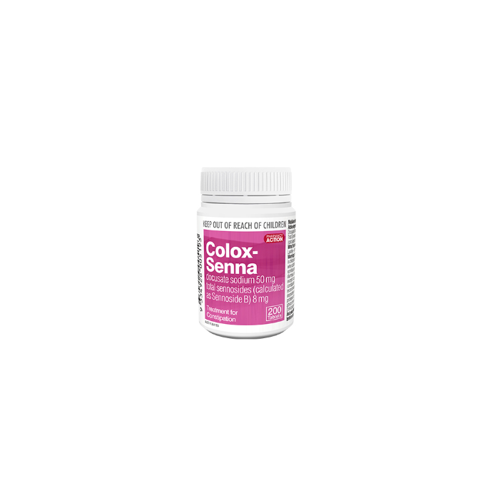 PHARMACY ACTION Laxative Colox Senna 200 Tablets