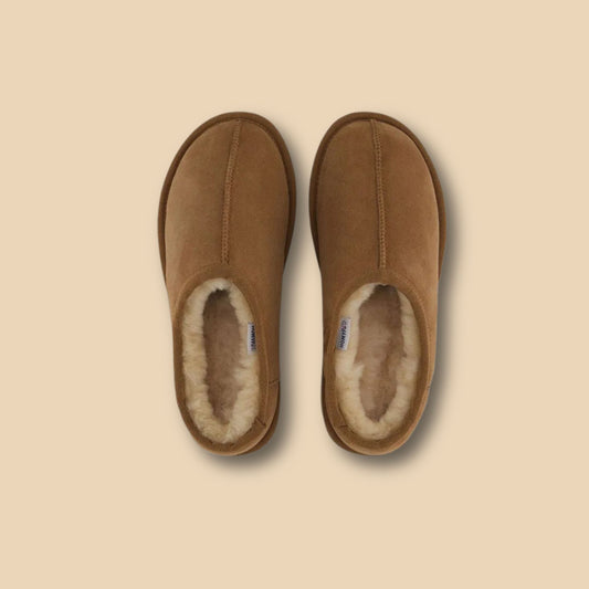 SHEARLING SLIP ON Chestnut