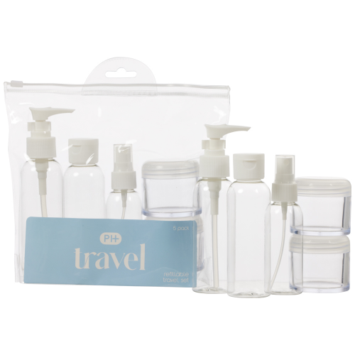 Pharmacy Health Refillable Travel Set 5 Pack