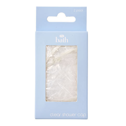 Pharmacy Health Clear Shower Caps 2 Pack