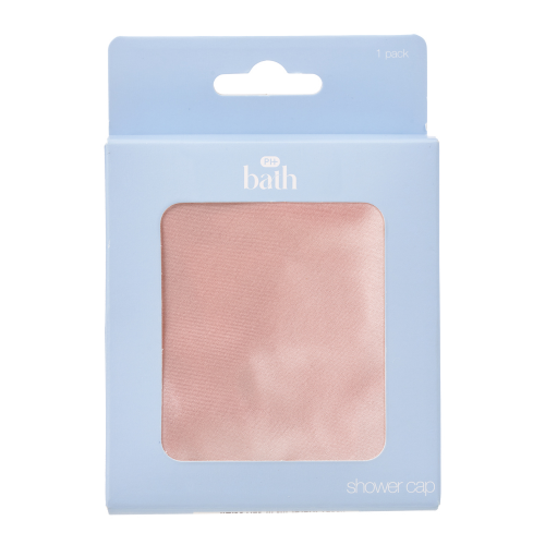 Pharmacy Health Fabric Shower Cap Pink 1 Each