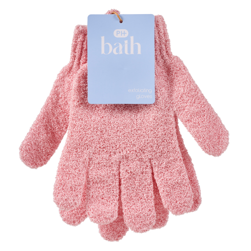 Pharmacy Health Exfoliating Gloves Pink 1 Pair