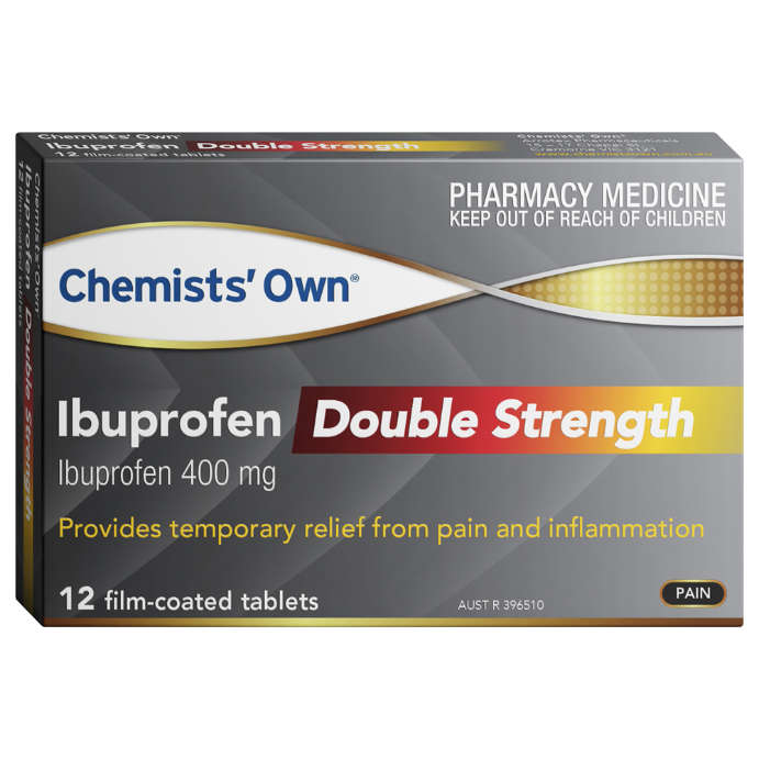 Chemists' Own Ibuprofen Double Strength 400mg 12 Tablets