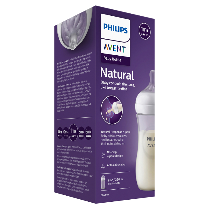 Philips Avent Natural Response 260mL Baby Bottle 1 Pack