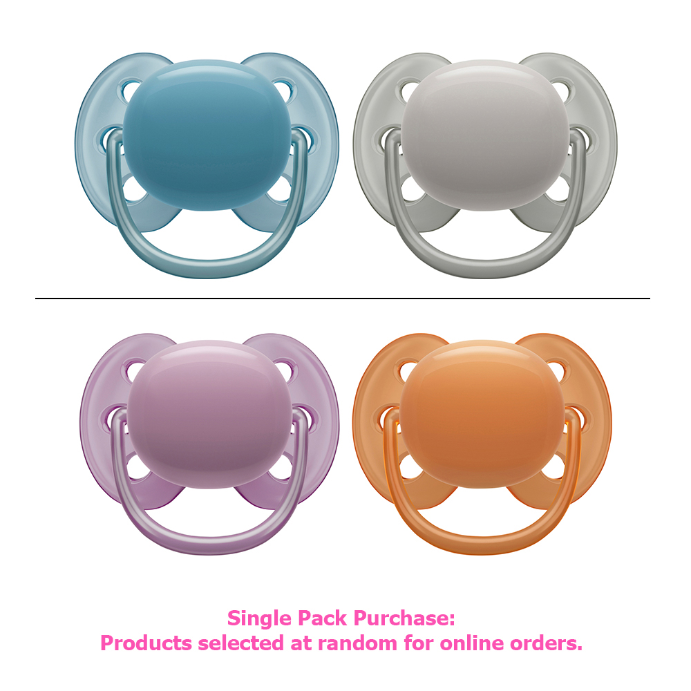Philips Avent Ultra Soft Soother 6-18 months Plain 2 Pack