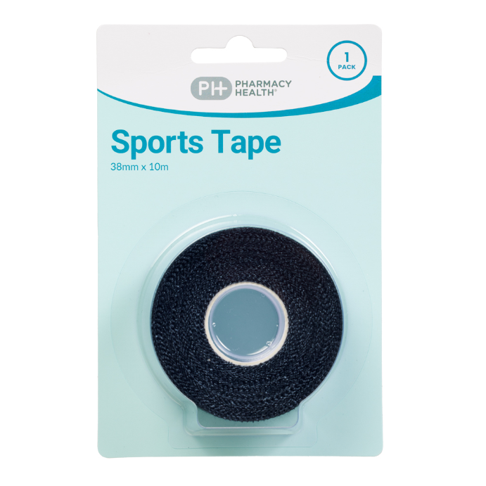 PHARMACY HEALTH Sports Tape Black 1 Roll