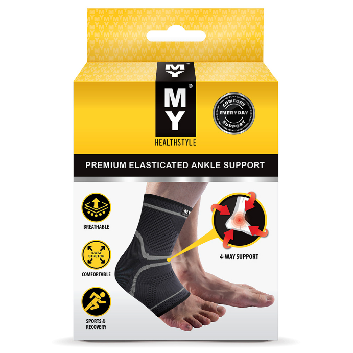 MY Premuim Elasticated Ankle Support Large