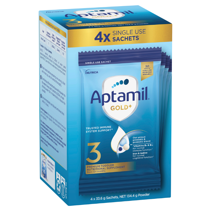 Aptamil Gold+ Stage 3 Toddler Supplement 4 Pack