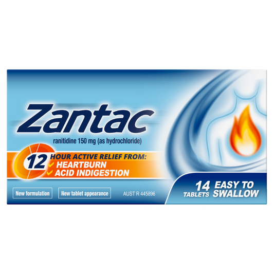 Zantac Ranitidine 150mg 14 Tablets