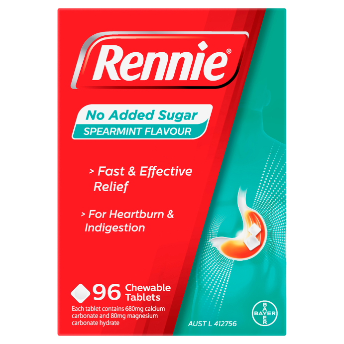 Rennie Spearmint Flavour 96 Tablet
