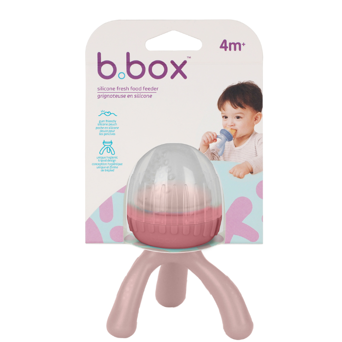 B.Box Silicone Fresh Food Feeder Blush 4m+ 1 Each