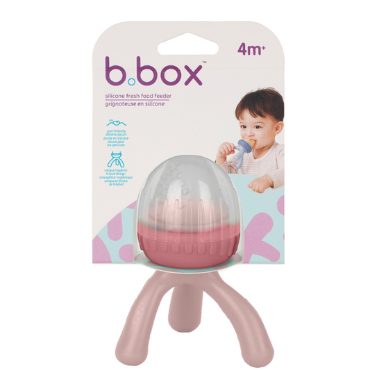 B.Box Silicone Fresh Food Feeder Blush 4m+ 1 Each