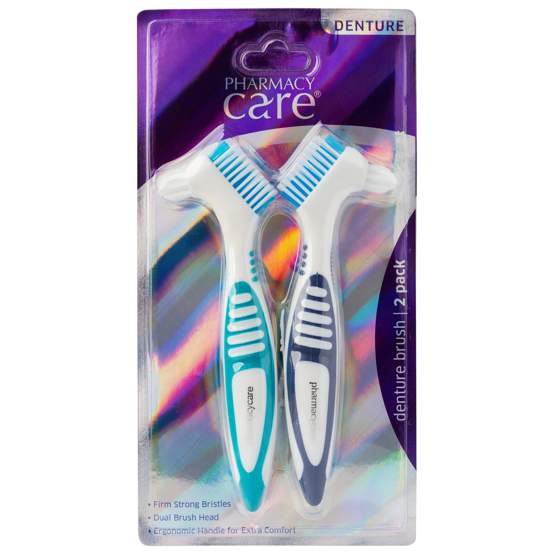Pharmacy Care Denture Brush 2 Pack - STELLAR PHARMACY