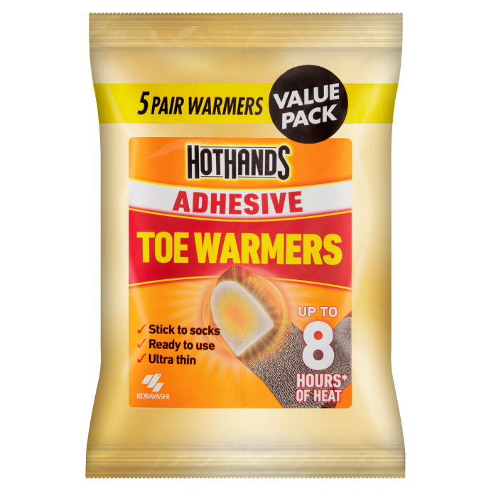 Hot Hands Adhesive Toe Warmers Value Pack 5 Pairs