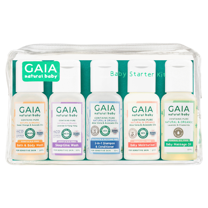 GAIA Natural Baby Starter Kit 5 Piece Set