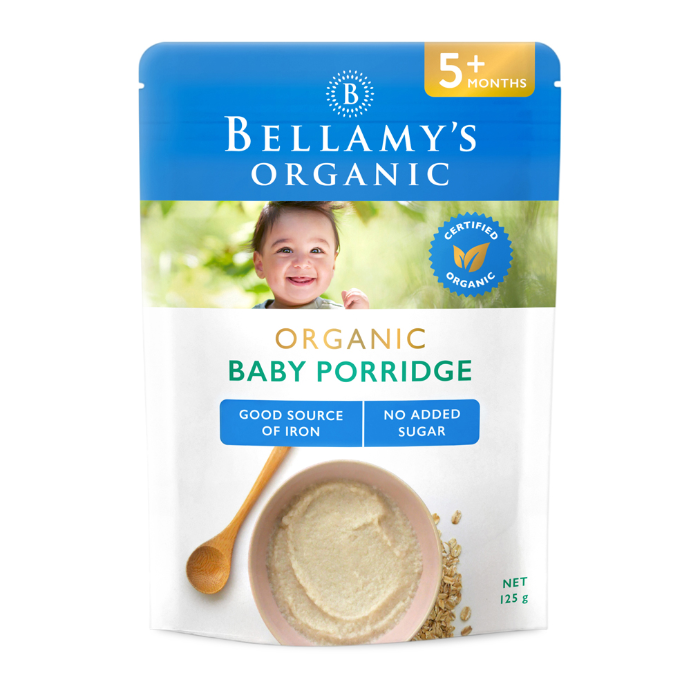 BELLAMYS Organic Baby Porridge 5+ Months 125g