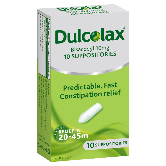 Dulcolax Suppositories 10mg 10 Pack