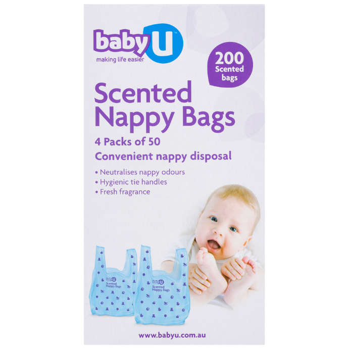Baby U Scented Nappy Bags 200 Pack