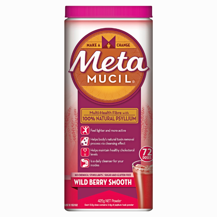 Metamucil Daily Fibre Supplement Wild Berry Smooth 72 Doses 425g